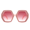 Thunderx - Women Oversize Polygonal Fashion Square Sunglasses