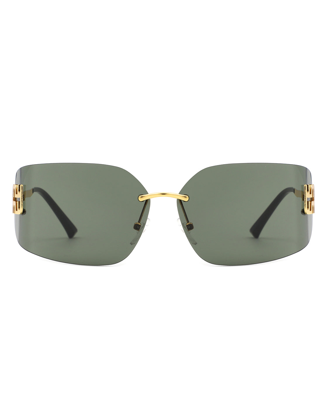 Bobresh - Rectangle Chic Wrap Square Frame Sunglasses