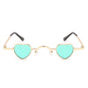 Zyral - Metal Heart Shaped Tinted Mini Color Pop Sunglasses