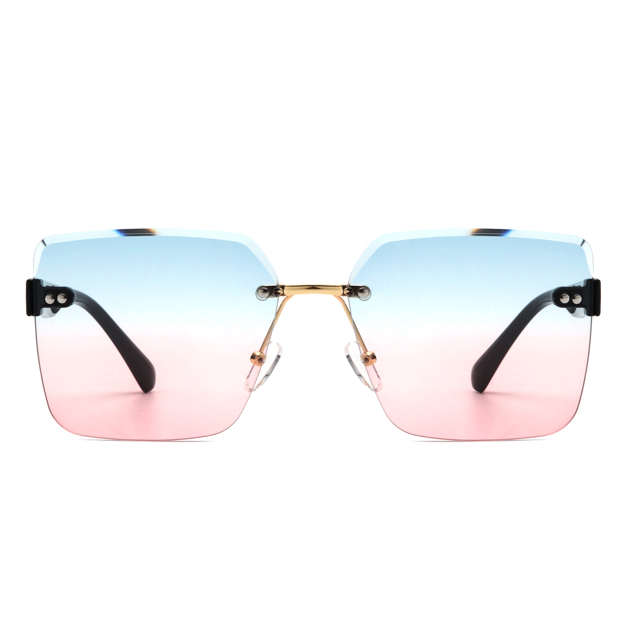 Orbit - Women's Rimless Tinted Square Fashion Sunglasses