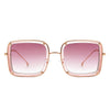 Zephyrne - Square Oversize Retro Tinted Fashion Women Sunglasses