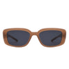 Azurette - Rectangle Retro Flat Top Vintage Inspired Square Sunglasses
