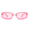 Thalyn - Rectangle Sleek Tinted Sports Color Pop Sunglasses