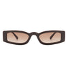 Starzest - Rectangle Slim Retro Tinted Square Vintage Narrow Sunglasses