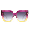 Luma - Chic Flat Top Fashion Women's Square Sunglass