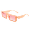 Pallasia - Rectangle Retro 90s Vintage Fashion Flat Top Square Sunglasses