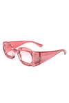 Uplift - Geometric Irregular Thick Frame Square Fashion Sunglasses