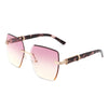 Glimmery - Oversize Rimless Square Women Frameless Fashion Sunglasses