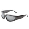 Starfall - Sporty Rectangle Oval Y2K Wrap Around Unisex Fashion Sunglasses