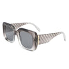 Vaelos - Chunky Flat Top Square  Thick Frame Sunglasses