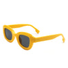 Kyvyn - Small Square Horn-Rimmed Fashion Color Pop Sunglasses