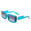 Unityton - Rectangle Retro Irregular Tinted Fashion Square Sunglasses