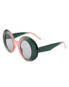 Yoke - Retro Chic Fashion Oversized Round Women's Sunglasses