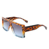 Moonla - Oversize Retro Flat Top Square Fashion Sunglasses