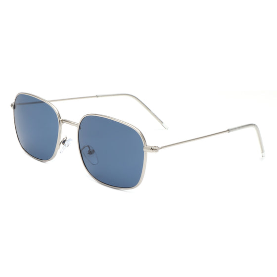 Gleam - Square Flat Top Tinted Retro Fashion Sunglasses
