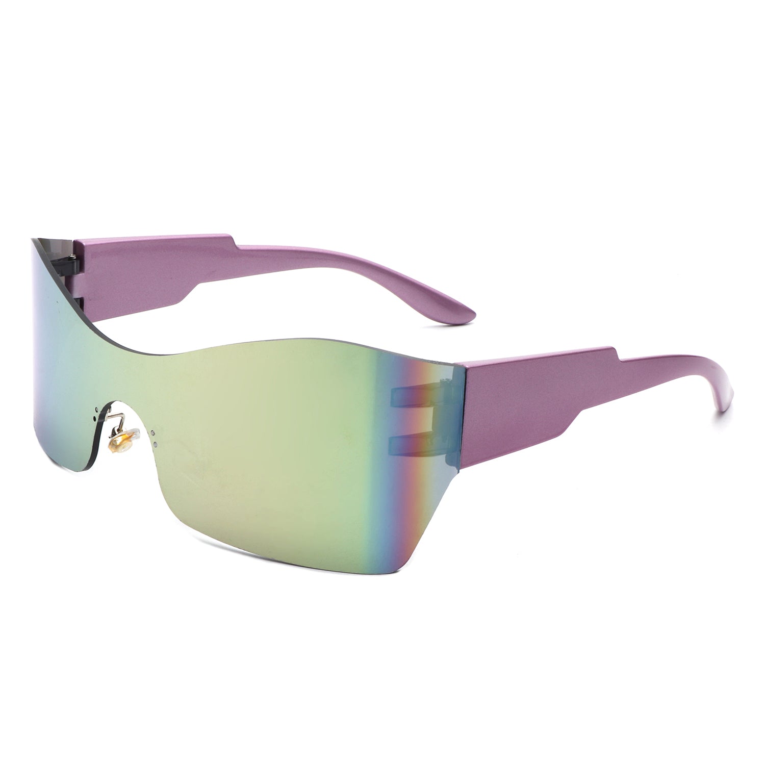 Flat mirrored hot sale sunglasses