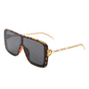 Wildwind - Square Fashion Flat Top Oversize Retro Sunglasses