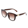 Illusion - Classic Square Flat Top Fashion Oversize Sunglasses