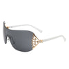 Flux - Oversized Rimless Luxury Sunglasses for Women