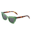 Radiance - Women Irregular Butterfly Wavy Frame Tinted Fashion Cat Eye Sunglasses