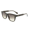 Shimmer - Classic Square Tinted Flat Top Horn-Rimmed Sunglasses