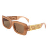 Ublaeso - Retro Square Thick Frame Luxury Fashion Sunglasses