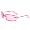 Thalyn - Rectangle Sleek Tinted Sports Color Pop Sunglasses