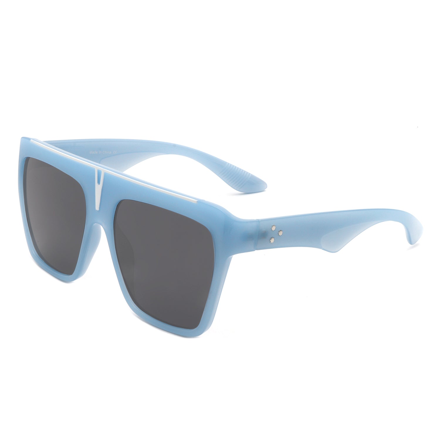 Kallias - Oversize Square Flat Top Large Fashion Women Sunglasses