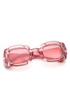 Uplift - Geometric Irregular Thick Frame Square Fashion Sunglasses