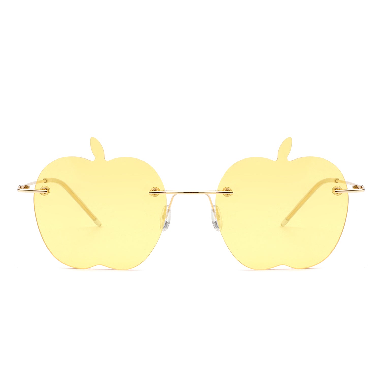 Zephyrus - Rimless Apple Shape Party Frameless Tinted Sunglasses