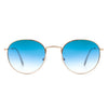 Thunderz - Classic Metal Circle Round Tinted Fashion Sunglasses