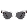 Frastyn - Irregular Oval Sporty Wrap-Around Sunglasses