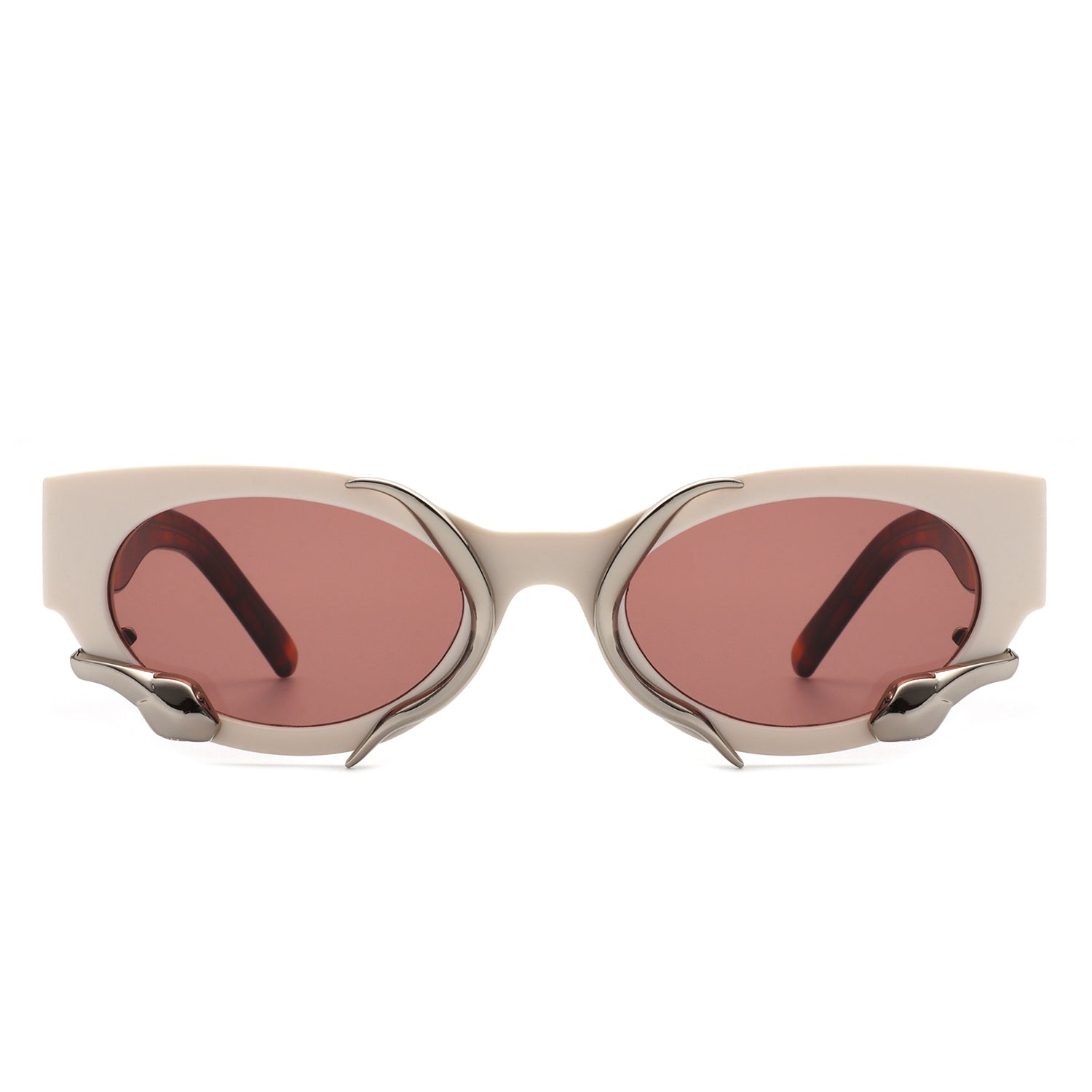 Oclary - Round Fashion Snake Design Cat Eye Women's Sunglasses