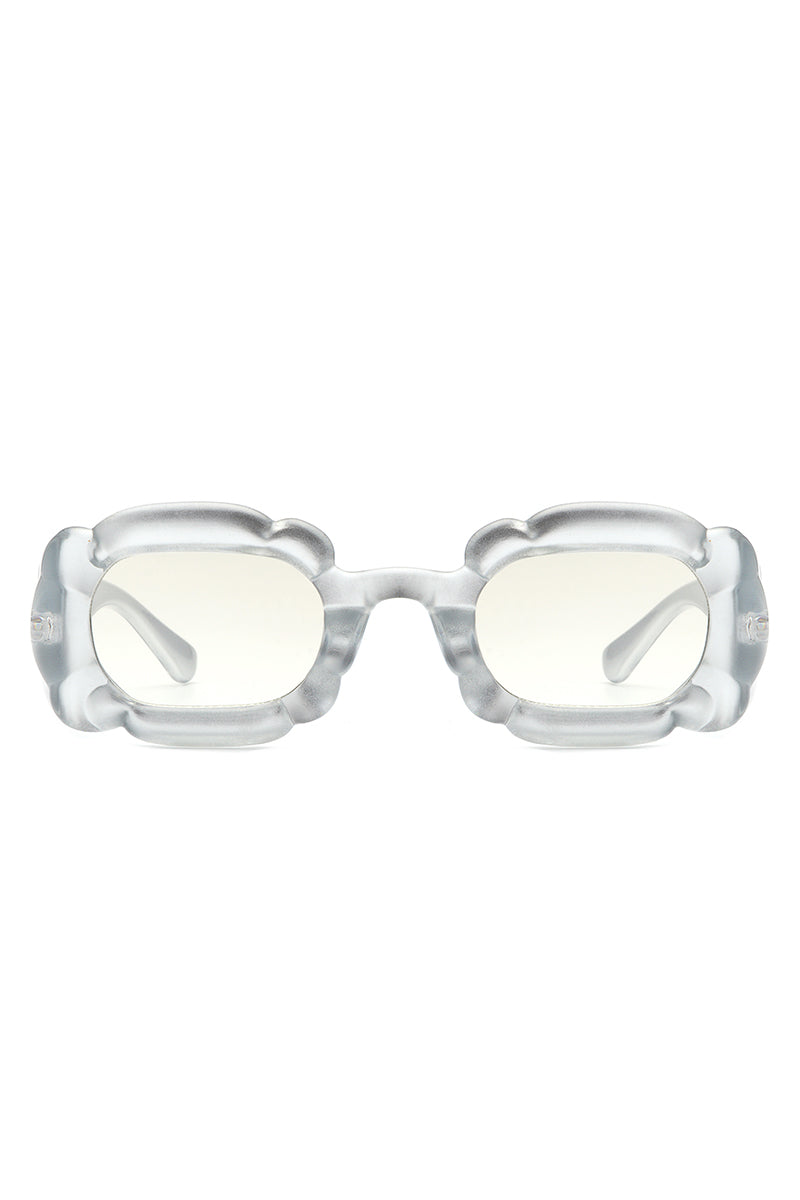 Uplift - Geometric Irregular Thick Frame Square Fashion Sunglasses
