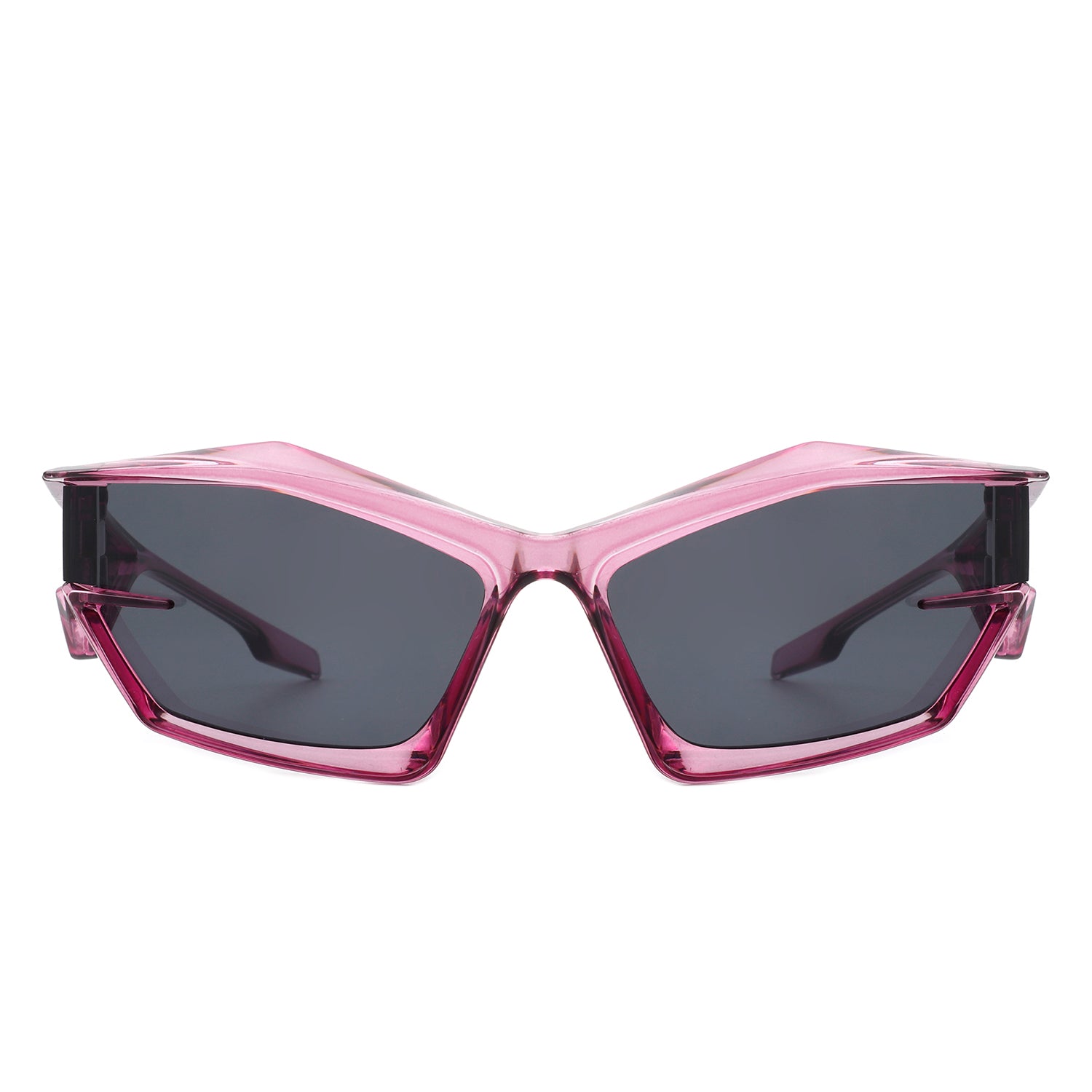Pollich - Futuristic Rectangle Geometric Chunky Square Fashion Sunglasses