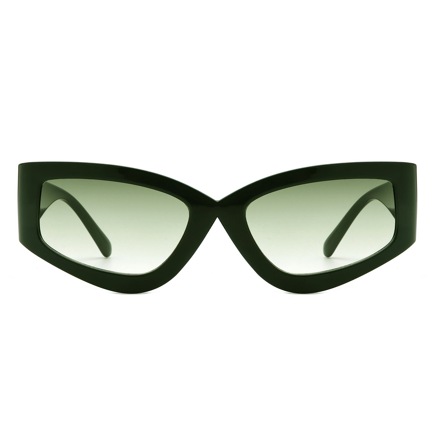 Eonix - Rectangle Geometric Tinted Chunky Square Sunglasses