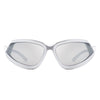Quanta - Sporty Geometric Rectangle Wrap-Around  Sunglasses