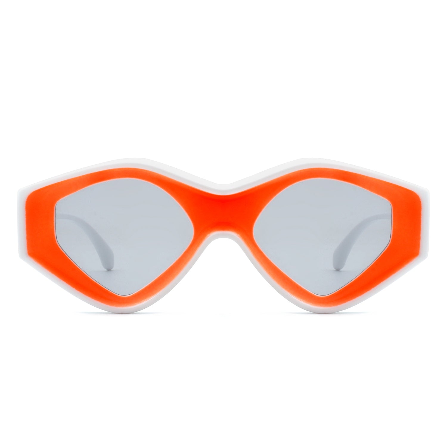 Rosedawn - Futuristic Square Retro Chunky Irregular Geometric Sunglasses