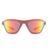 Luminize - Square Fashion Mirrored Wrap Around Sport Sunglasses