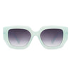 Solstice - Retro Women Geometric Tinted Cat Eye fashion Sunglasses