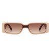 Radiato - Retro Rectangle Narrow Fashion Tinted Slim Sunglasses