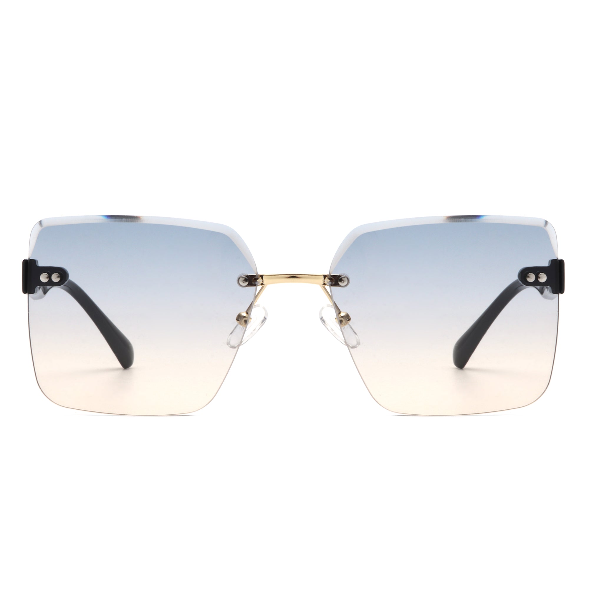 Orbit - Women's Rimless Tinted Square Fashion Sunglasses