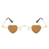 Zyral - Metal Heart Shaped Tinted Mini Color Pop Sunglasses