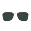 Whirl - Geometric Square Brow-Bar Fashion Sunglasses