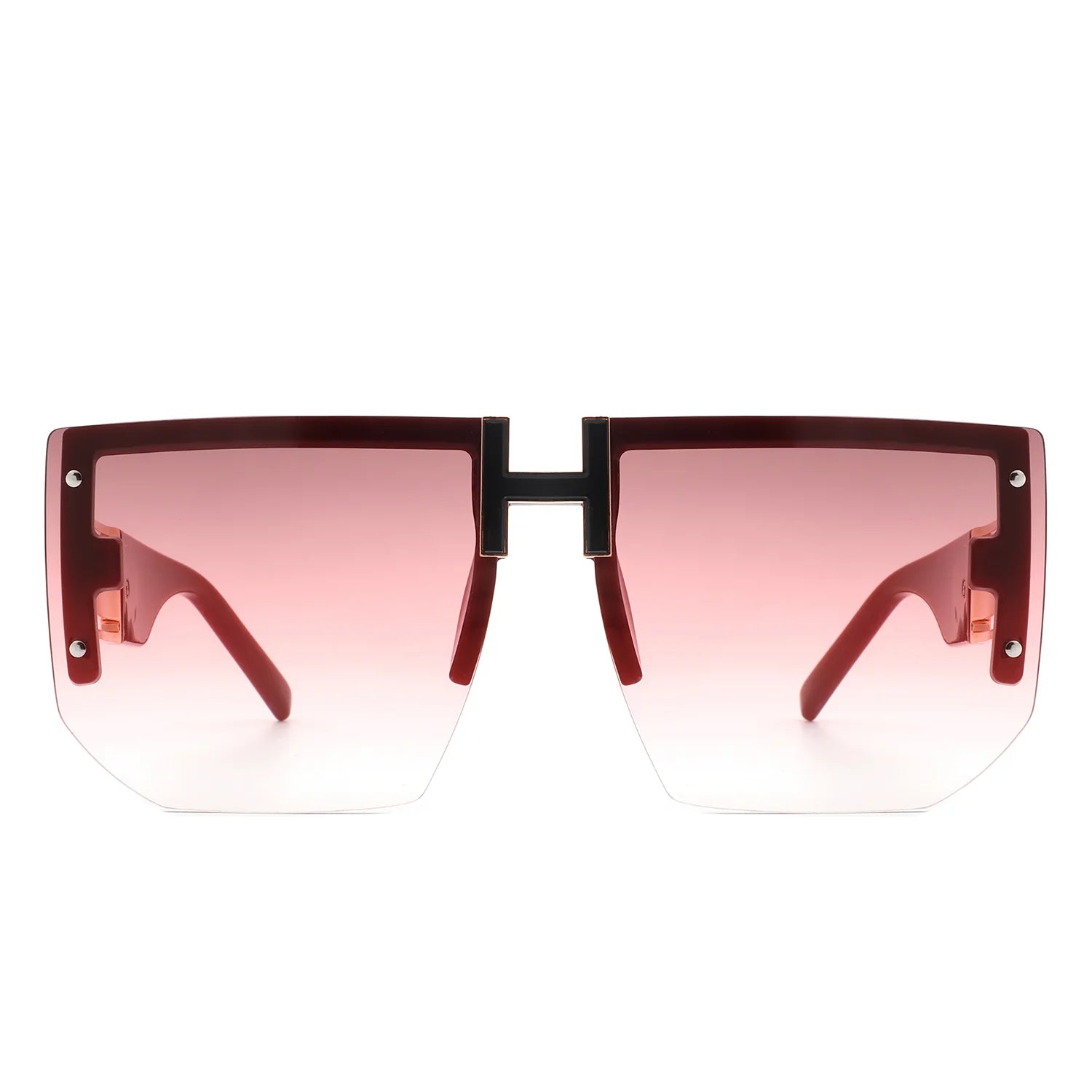 小物 eyebrella Gradient sunglasses DAMAGE ASIA OPTICALS Semi-Rim Square Gradient Sunglasses