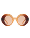 Yoke - Retro Chic Fashion Oversized Round Women's Sunglasses