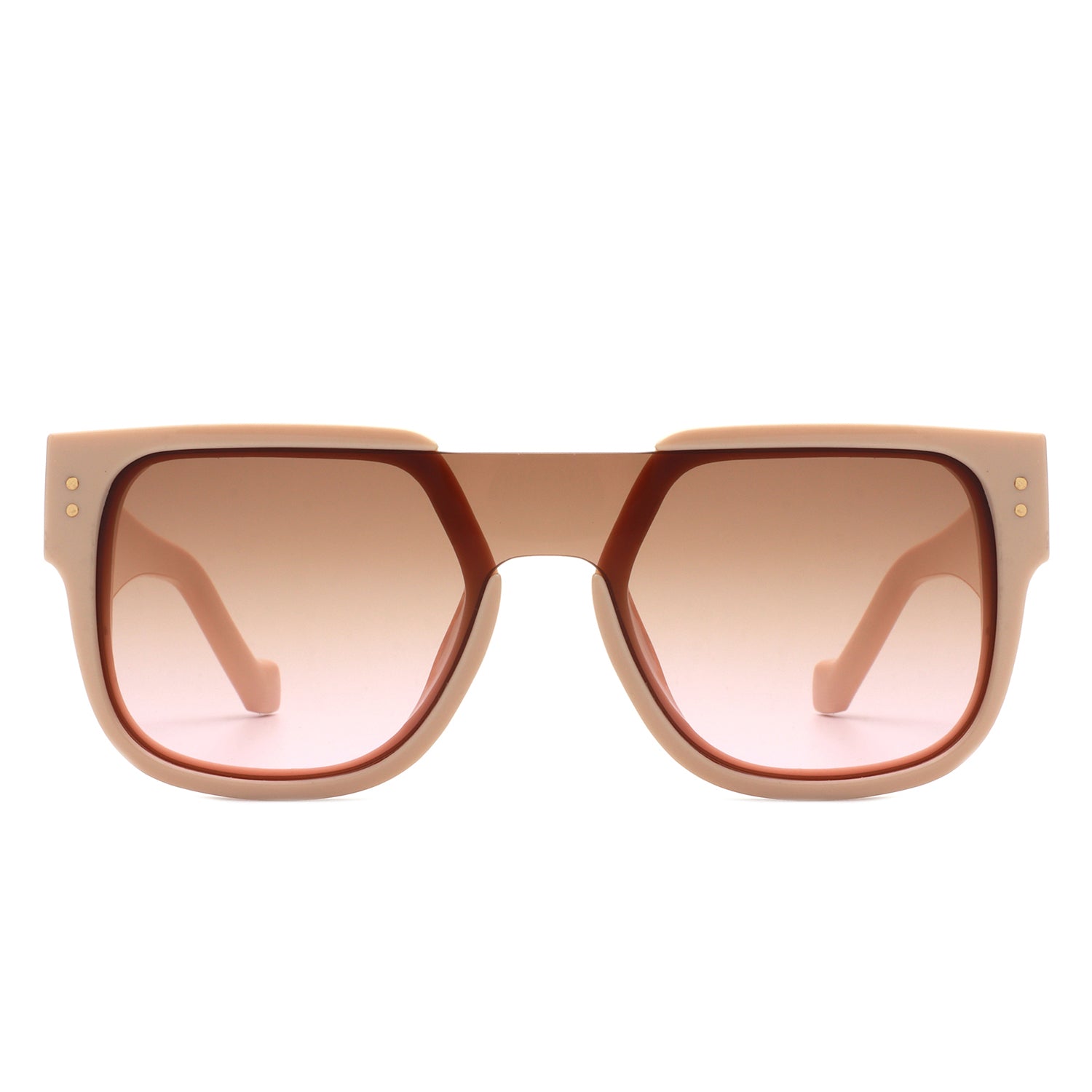 Solis - Square Oversize Brow-Bar Chic Women Fashion Sunglasses