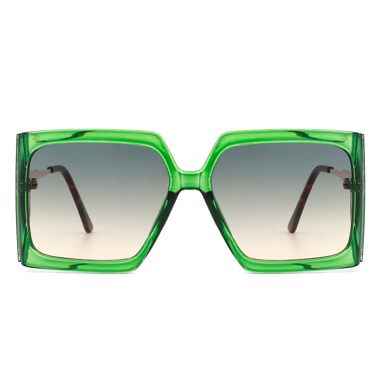 Yellowra - Women Oversize Retro Square Large Fashion Sunglasses