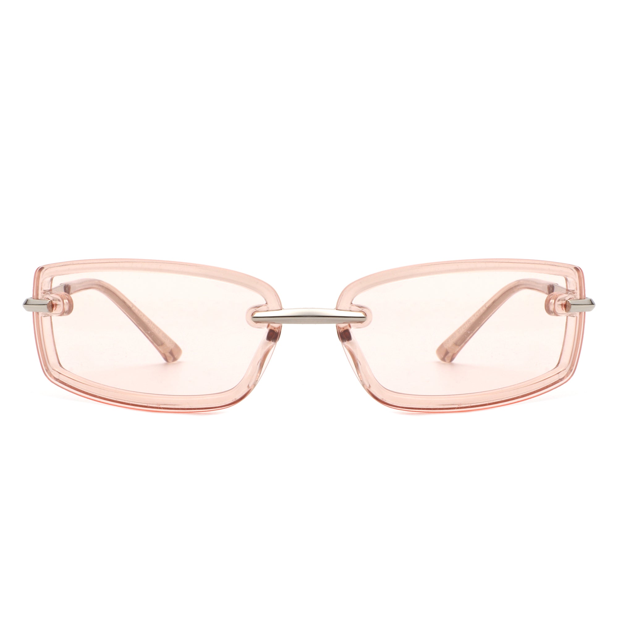 Thalyn - Rectangle Sleek Tinted Sports Color Pop Sunglasses