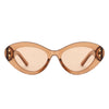 Elandor - Cat Eye Oval Star Designed Sunglasses